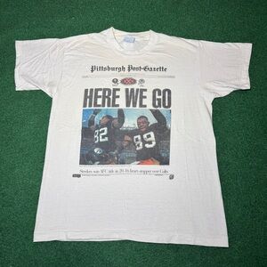 Vintage 90s Pittsburgh Steelers T-shirt, AFC Championship Vs. Colts (Large)